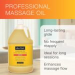Large 1-gallon bottle of Bon Vital' Original Massage Oil, clear liquid visible, with a white label.