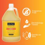 Large 1-gallon bottle of Bon Vital' Original Massage Oil, clear liquid visible, with a white label.