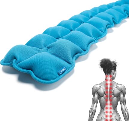 A Halo Spine Stretcher in black, designed for back pain relief with 24 massage balls visible for acupressure therapy.