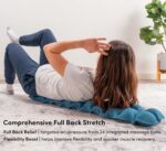 A Halo Spine Stretcher in black, designed for back pain relief with 24 massage balls visible for acupressure therapy.