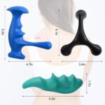Image shows a green thumb-shaped massage tool and a 4-legged palm urchin massage tool, arranged together.